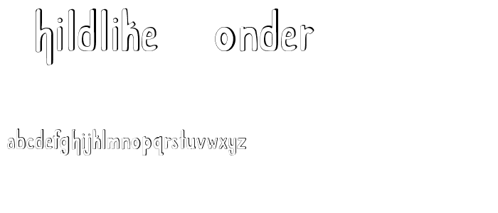 Childlike Wonder font